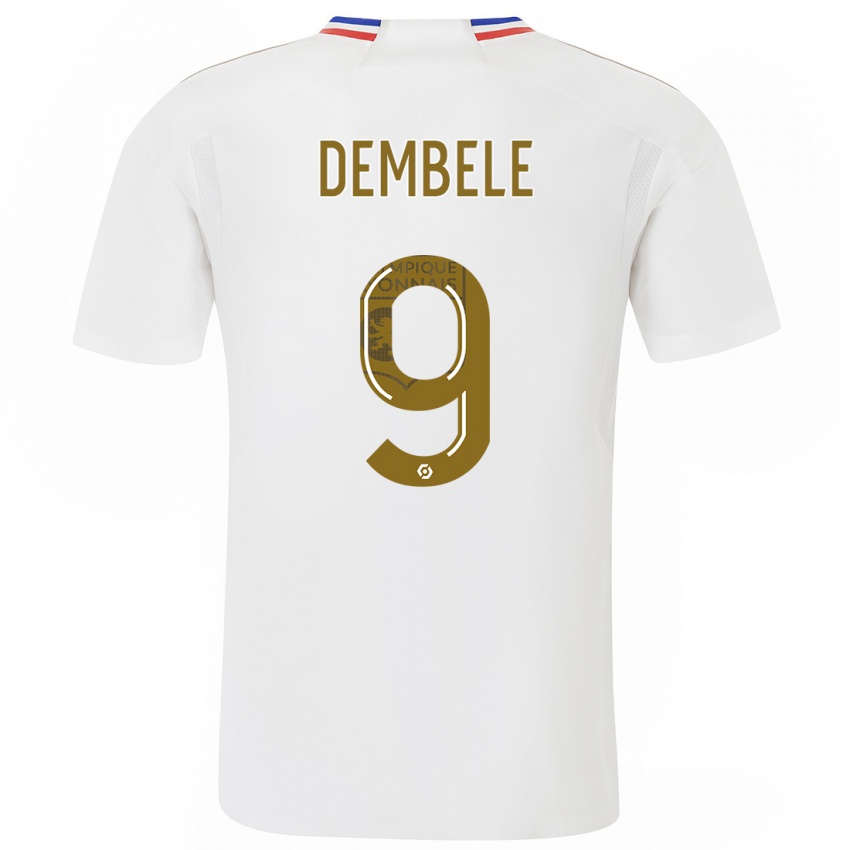 Niño Camiseta Moussa Dembele #9 Blanco 1ª Equipación 2023/24 La Camisa Perú