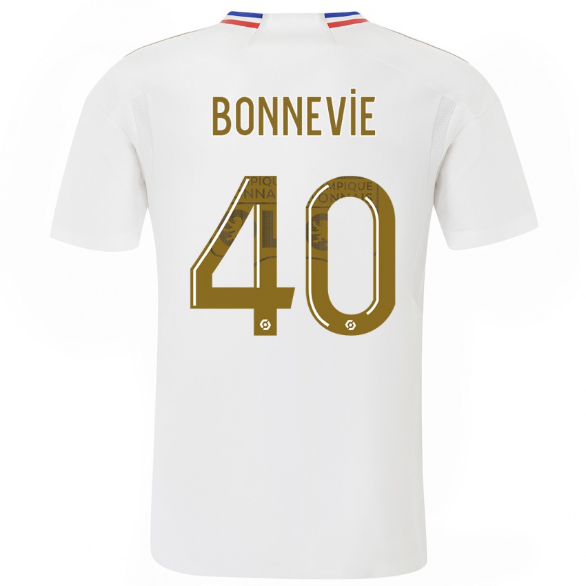 Niño Camiseta Kayne Bonnevie #40 Blanco 1ª Equipación 2023/24 La Camisa Perú