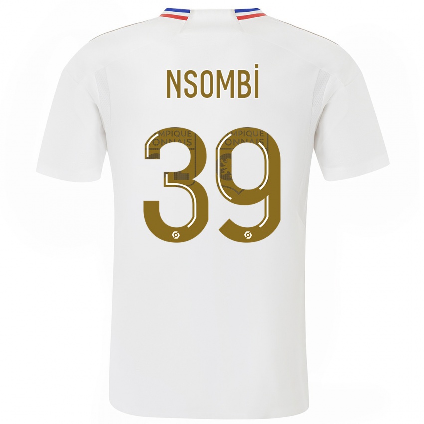 Niño Camiseta Gael Nsombi #39 Blanco 1ª Equipación 2023/24 La Camisa Perú