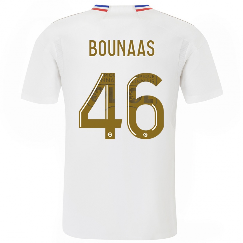 Niño Camiseta Idris Bounaas #46 Blanco 1ª Equipación 2023/24 La Camisa Perú