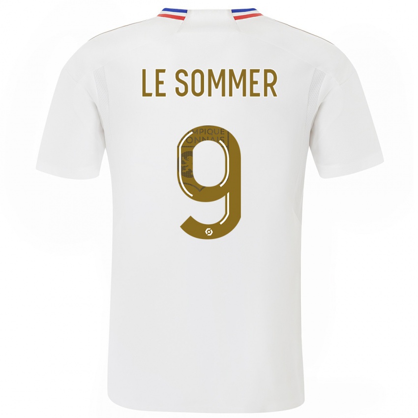 Niño Camiseta Eugenie Le Sommer #9 Blanco 1ª Equipación 2023/24 La Camisa Perú