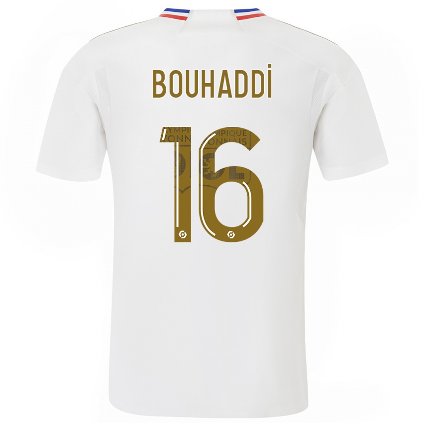 Niño Camiseta Sarah Bouhaddi #16 Blanco 1ª Equipación 2023/24 La Camisa Perú