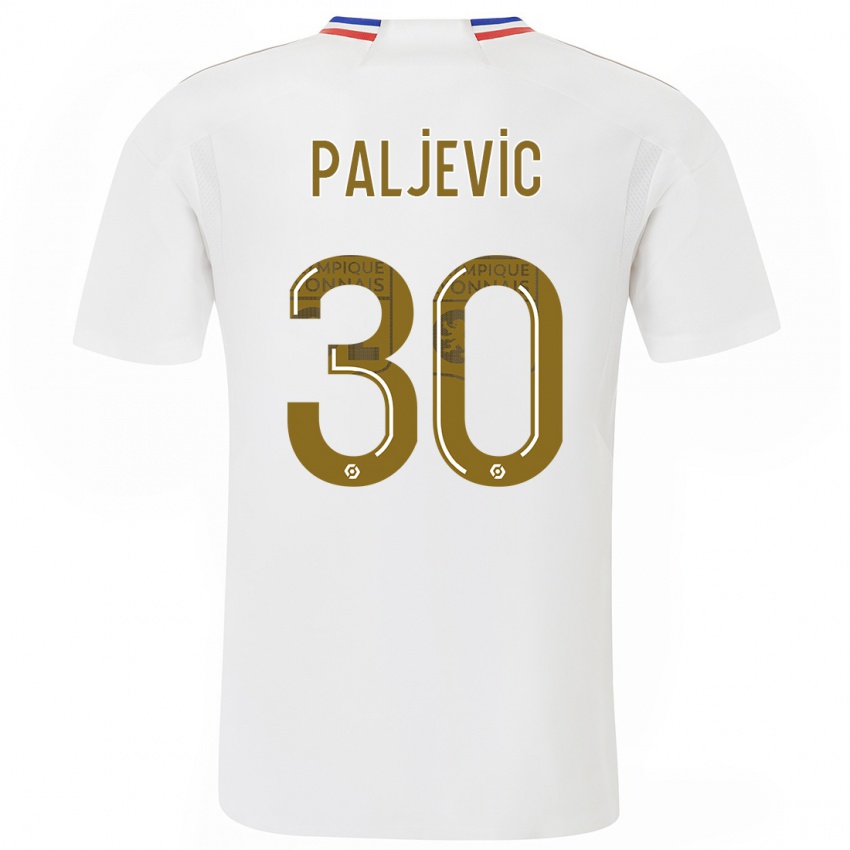 Niño Camiseta Alyssia Paljevic #30 Blanco 1ª Equipación 2023/24 La Camisa Perú