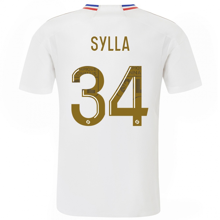 Niño Camiseta Kysha Sylla #34 Blanco 1ª Equipación 2023/24 La Camisa Perú