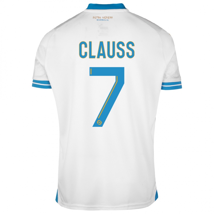 Niño Camiseta Jonathan Clauss #7 Blanco 1ª Equipación 2023/24 La Camisa Perú