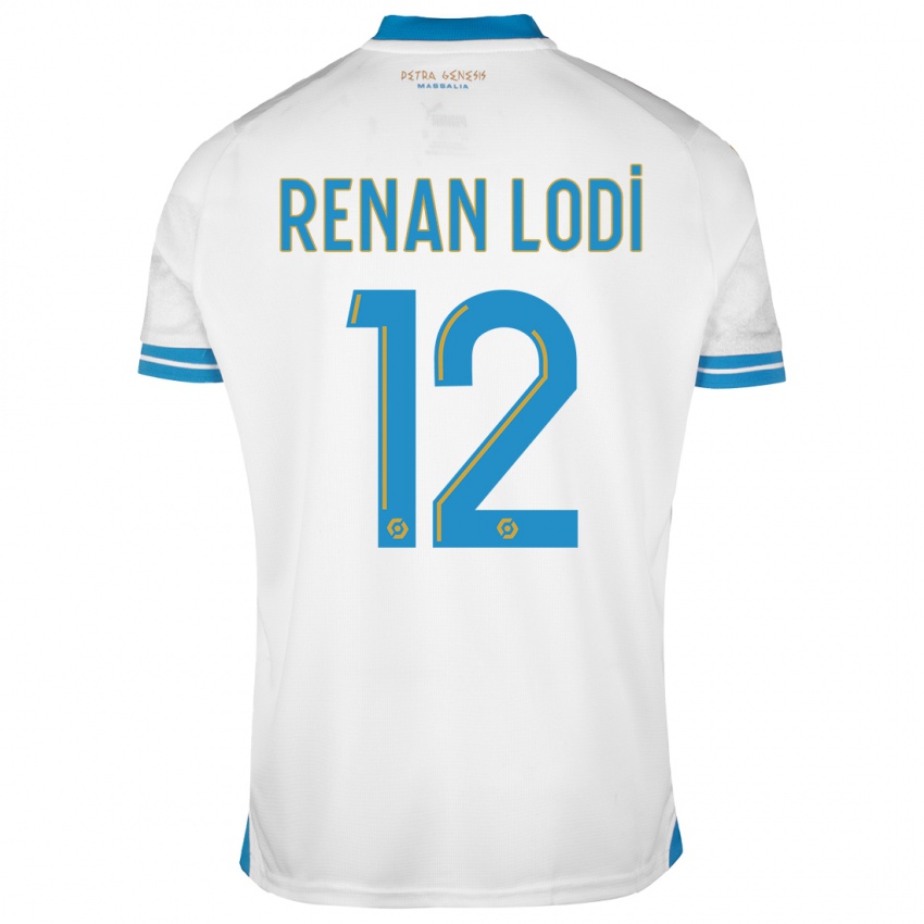 Niño Camiseta Renan Lodi #12 Blanco 1ª Equipación 2023/24 La Camisa Perú