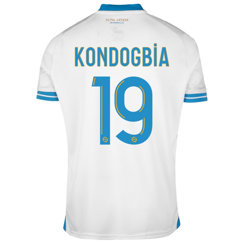 Niño Camiseta Geoffrey Kondogbia #19 Blanco 1ª Equipación 2023/24 La Camisa Perú