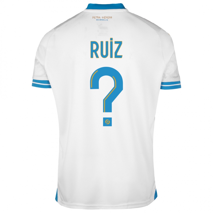 Niño Camiseta Pedro Ruiz #0 Blanco 1ª Equipación 2023/24 La Camisa Perú