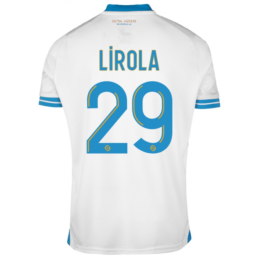 Niño Camiseta Pol Lirola #29 Blanco 1ª Equipación 2023/24 La Camisa Perú