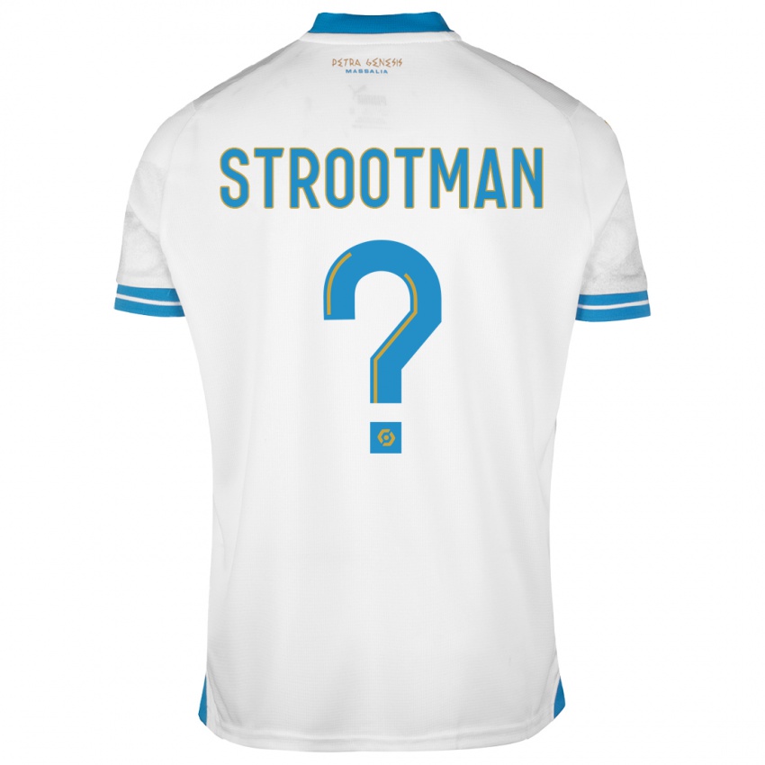 Niño Camiseta Kevin Strootman #0 Blanco 1ª Equipación 2023/24 La Camisa Perú