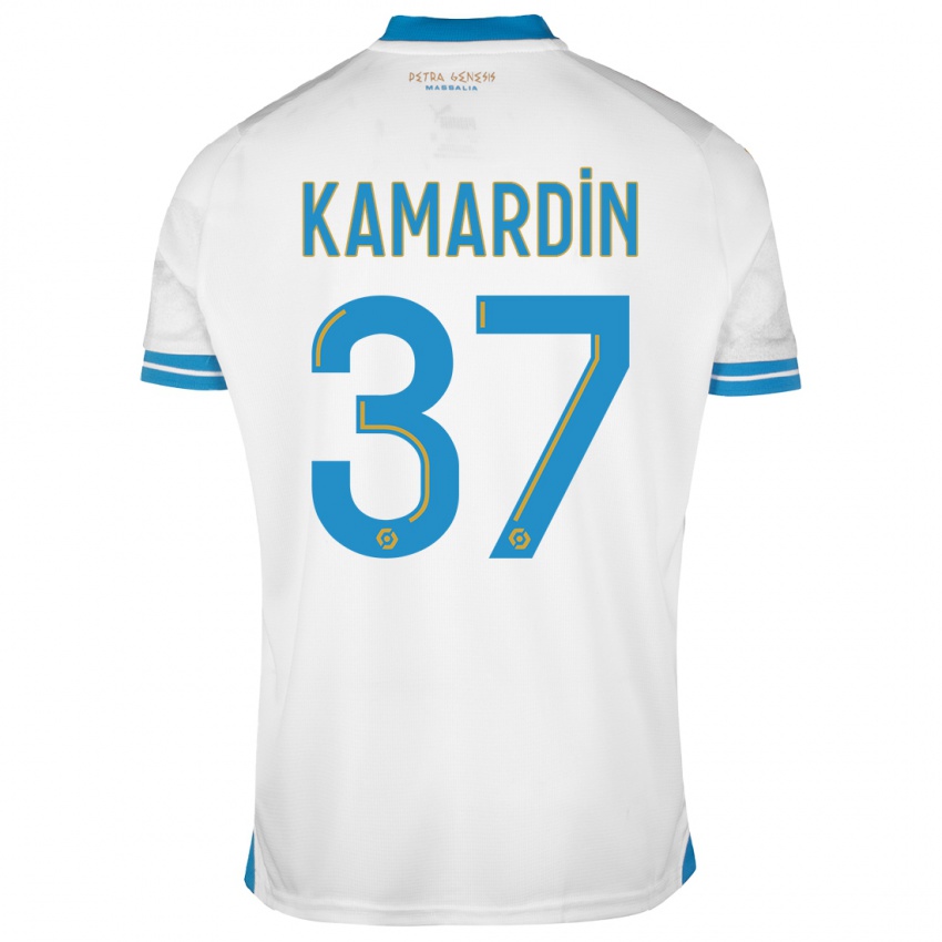 Niño Camiseta Aaron Kamardin #37 Blanco 1ª Equipación 2023/24 La Camisa Perú