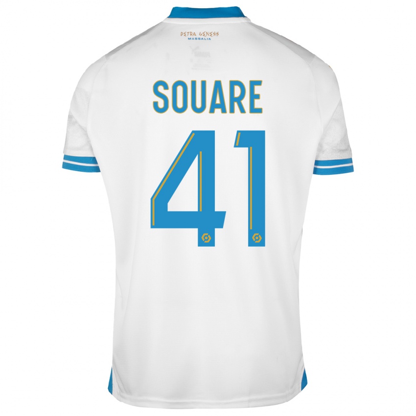 Niño Camiseta Cheick Souare #41 Blanco 1ª Equipación 2023/24 La Camisa Perú