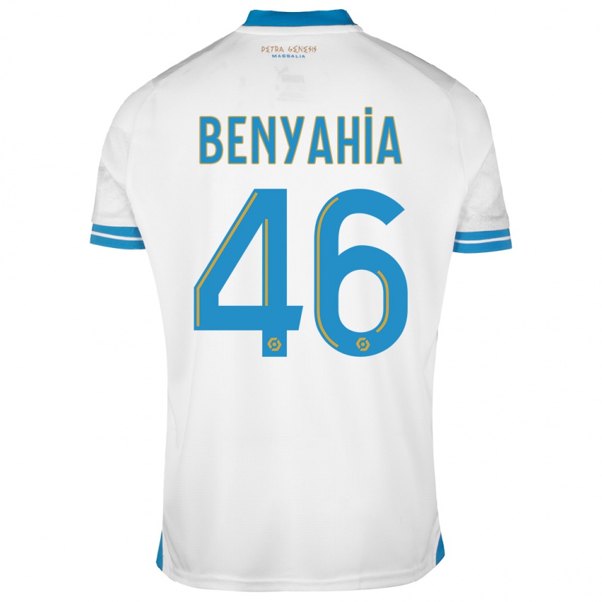 Niño Camiseta Aylan Benyahia-Tani #46 Blanco 1ª Equipación 2023/24 La Camisa Perú