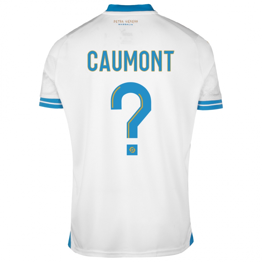 Niño Camiseta Enzo Caumont #0 Blanco 1ª Equipación 2023/24 La Camisa Perú