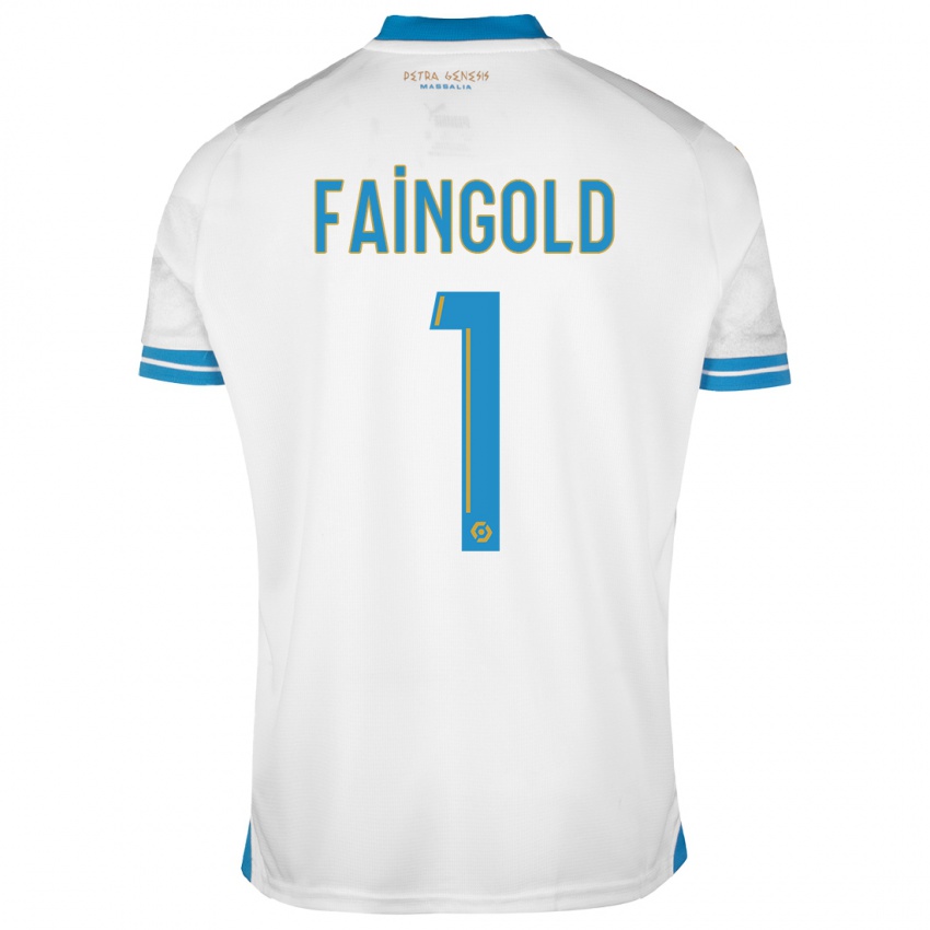 Niño Camiseta Abbie Faingold #1 Blanco 1ª Equipación 2023/24 La Camisa Perú