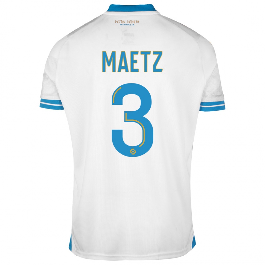 Niño Camiseta Agathe Maetz #3 Blanco 1ª Equipación 2023/24 La Camisa Perú