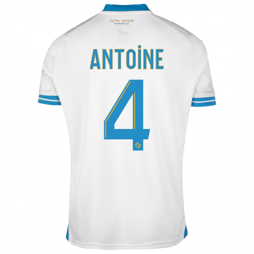 Niño Camiseta Maud Antoine #4 Blanco 1ª Equipación 2023/24 La Camisa Perú