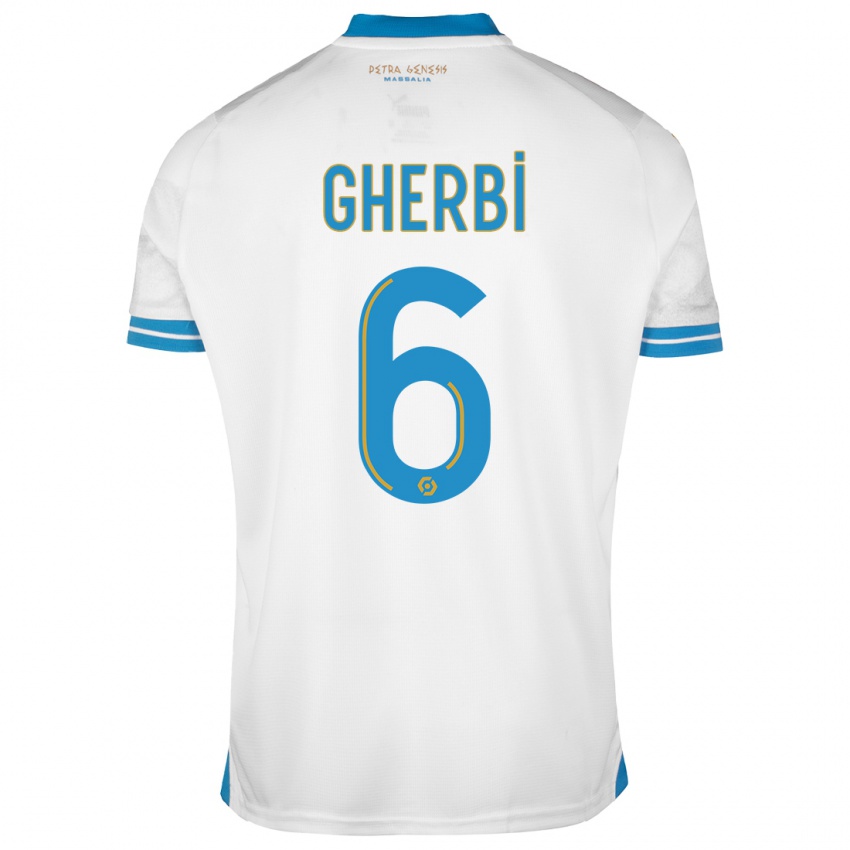 Niño Camiseta Candice Gherbi #6 Blanco 1ª Equipación 2023/24 La Camisa Perú