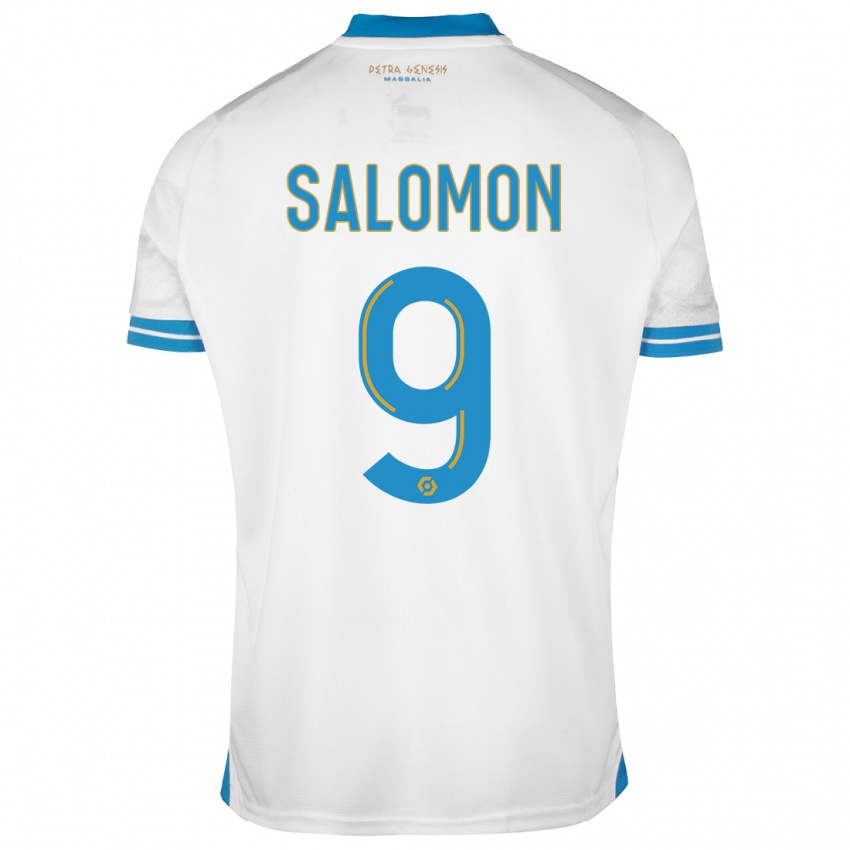 Niño Camiseta Maeva Salomon #9 Blanco 1ª Equipación 2023/24 La Camisa Perú