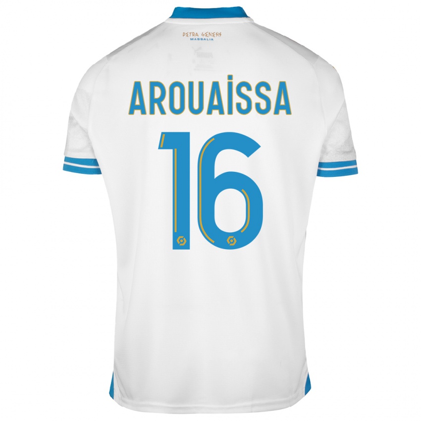 Niño Camiseta Ines Arouaissa #16 Blanco 1ª Equipación 2023/24 La Camisa Perú