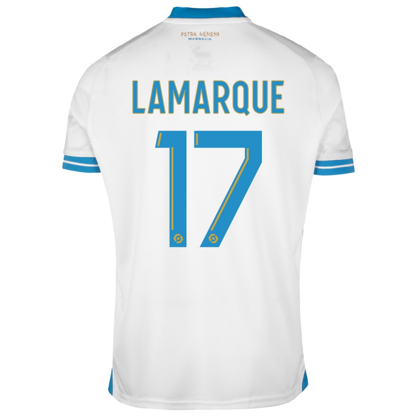 Niño Camiseta Alais Lamarque #17 Blanco 1ª Equipación 2023/24 La Camisa Perú