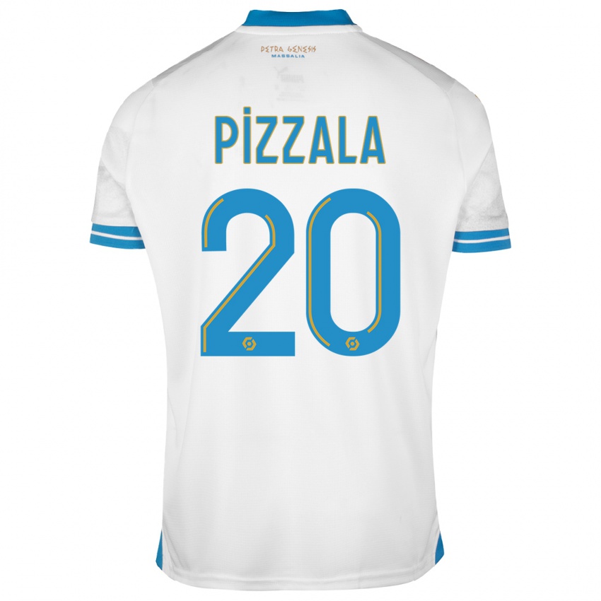 Niño Camiseta Caroline Pizzala #20 Blanco 1ª Equipación 2023/24 La Camisa Perú