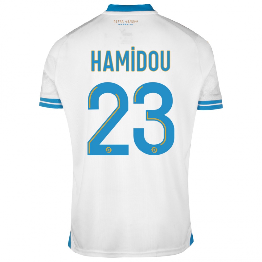 Niño Camiseta Jamila Hamidou #23 Blanco 1ª Equipación 2023/24 La Camisa Perú