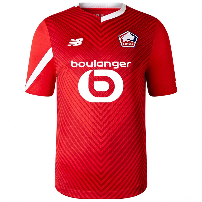 Niño Camiseta Leny Yoro #15 Rojo 1ª Equipación 2023/24 La Camisa Perú