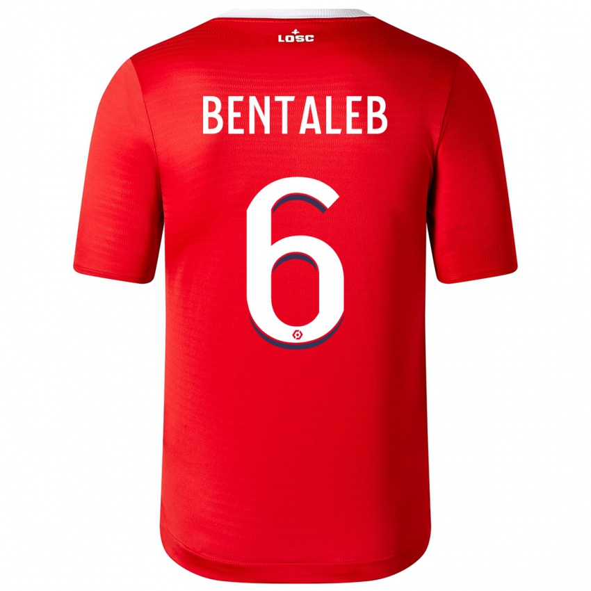 Niño Camiseta Nabil Bentaleb #6 Rojo 1ª Equipación 2023/24 La Camisa Perú