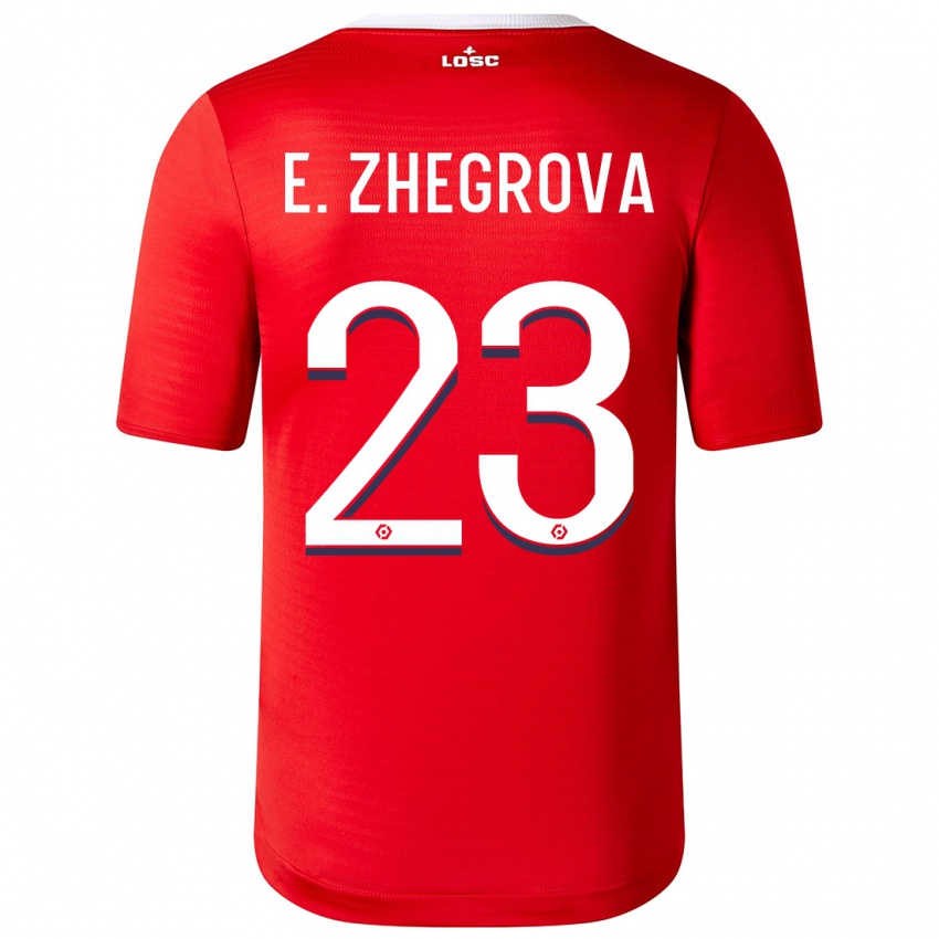 Niño Camiseta Edon Zhegrova #23 Rojo 1ª Equipación 2023/24 La Camisa Perú