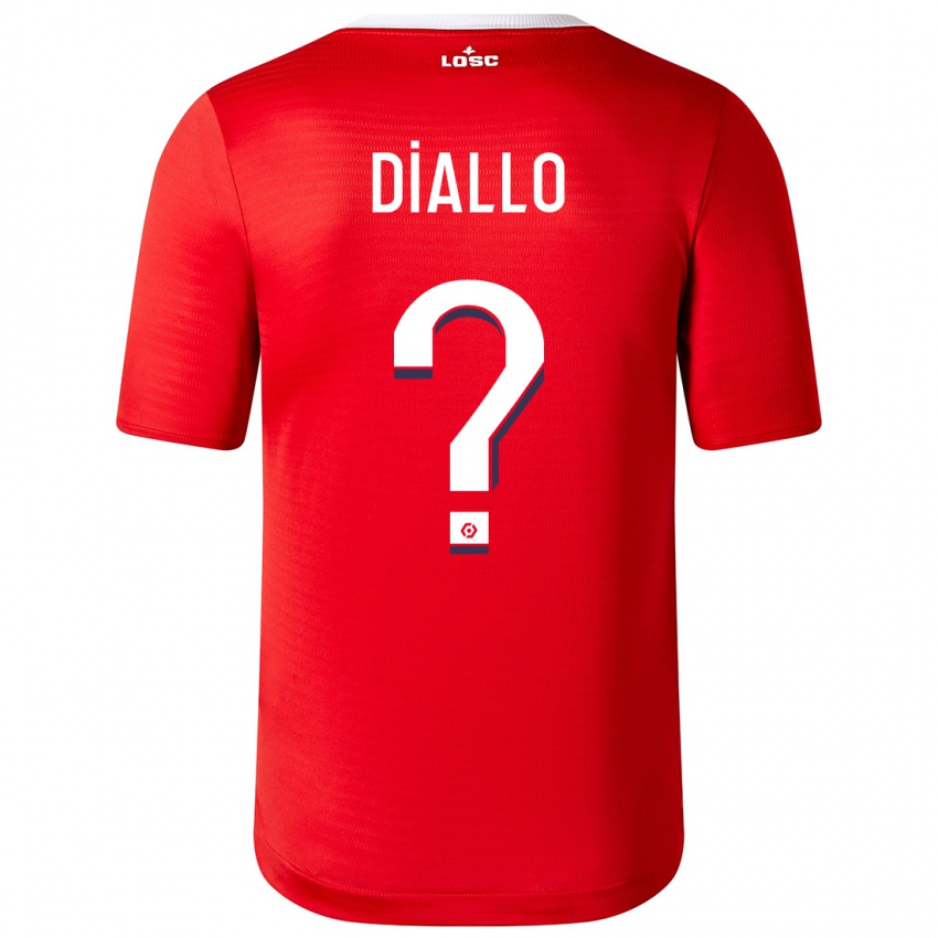 Niño Camiseta Alpha Diallo #0 Rojo 1ª Equipación 2023/24 La Camisa Perú