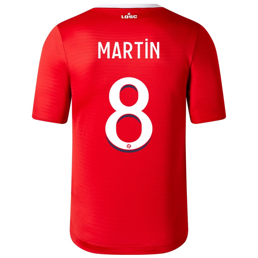 Niño Camiseta Jonas Martin #8 Rojo 1ª Equipación 2023/24 La Camisa Perú