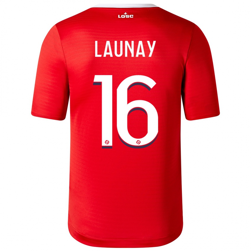 Niño Camiseta Elisa Launay #16 Rojo 1ª Equipación 2023/24 La Camisa Perú