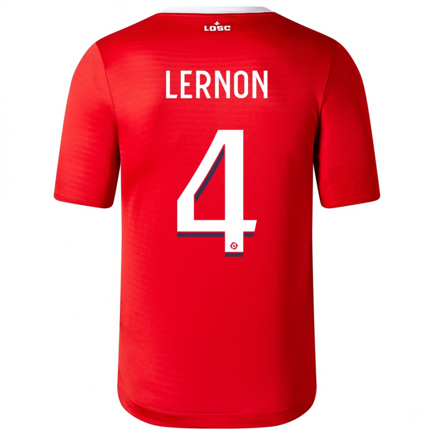 Niño Camiseta Jessica Lernon #4 Rojo 1ª Equipación 2023/24 La Camisa Perú