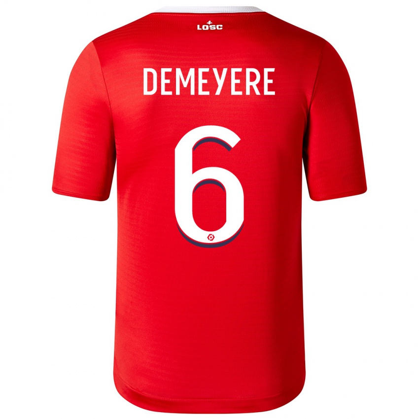 Niño Camiseta Silke Demeyere #6 Rojo 1ª Equipación 2023/24 La Camisa Perú