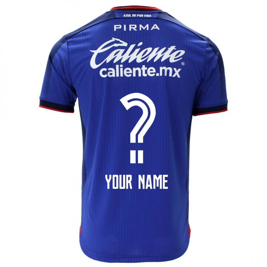 Niño Camiseta Su Nombre #0 Azul 1ª Equipación 2023/24 La Camisa Perú