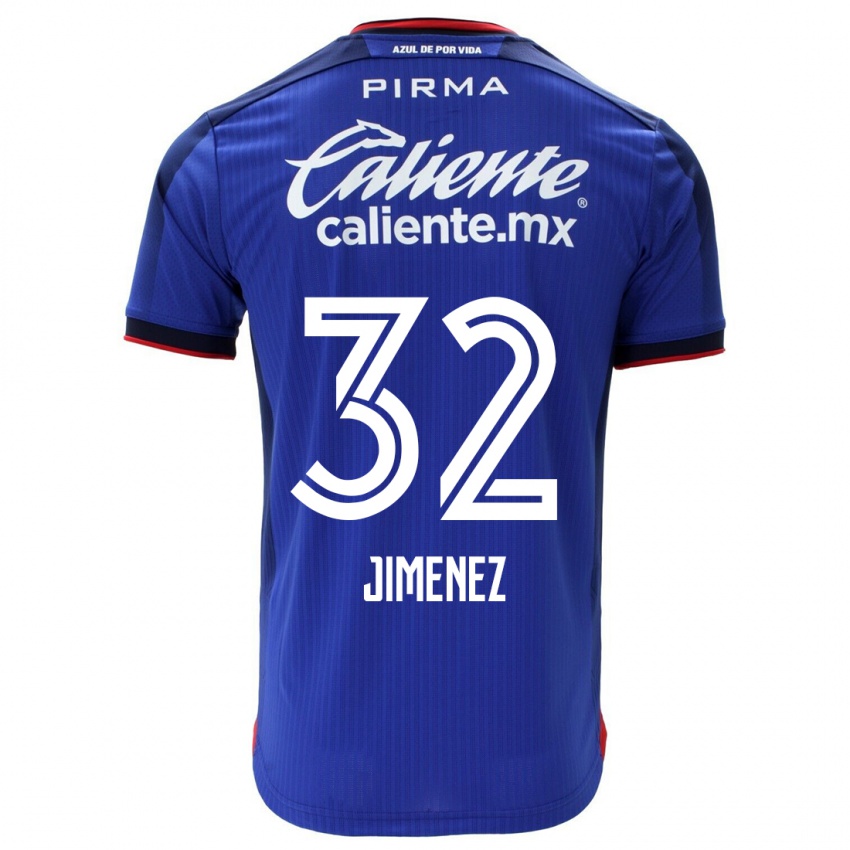 Niño Camiseta Cristian Jimenez #32 Azul 1ª Equipación 2023/24 La Camisa Perú