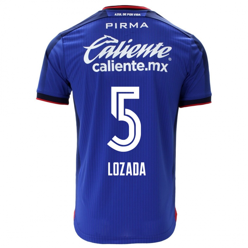 Niño Camiseta Ana Lozada #5 Azul 1ª Equipación 2023/24 La Camisa Perú