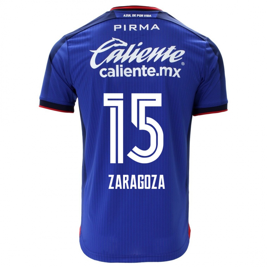 Niño Camiseta Nancy Zaragoza #15 Azul 1ª Equipación 2023/24 La Camisa Perú
