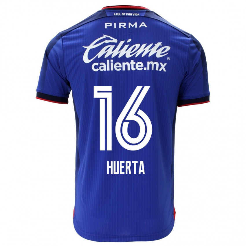 Niño Camiseta Ana Gabriela Huerta #16 Azul 1ª Equipación 2023/24 La Camisa Perú