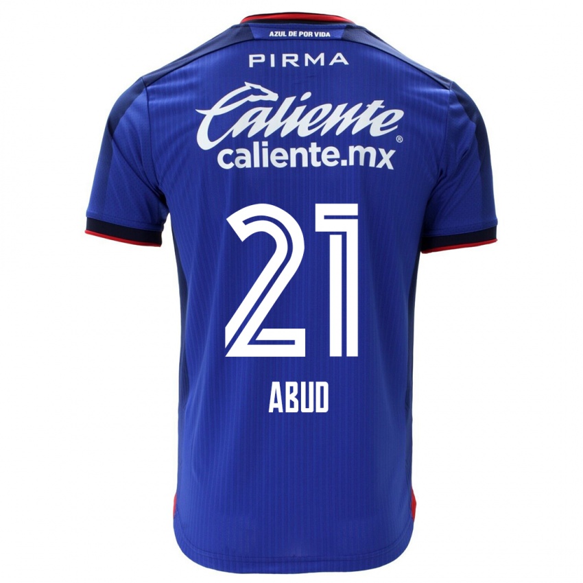 Niño Camiseta Karime Abud #21 Azul 1ª Equipación 2023/24 La Camisa Perú