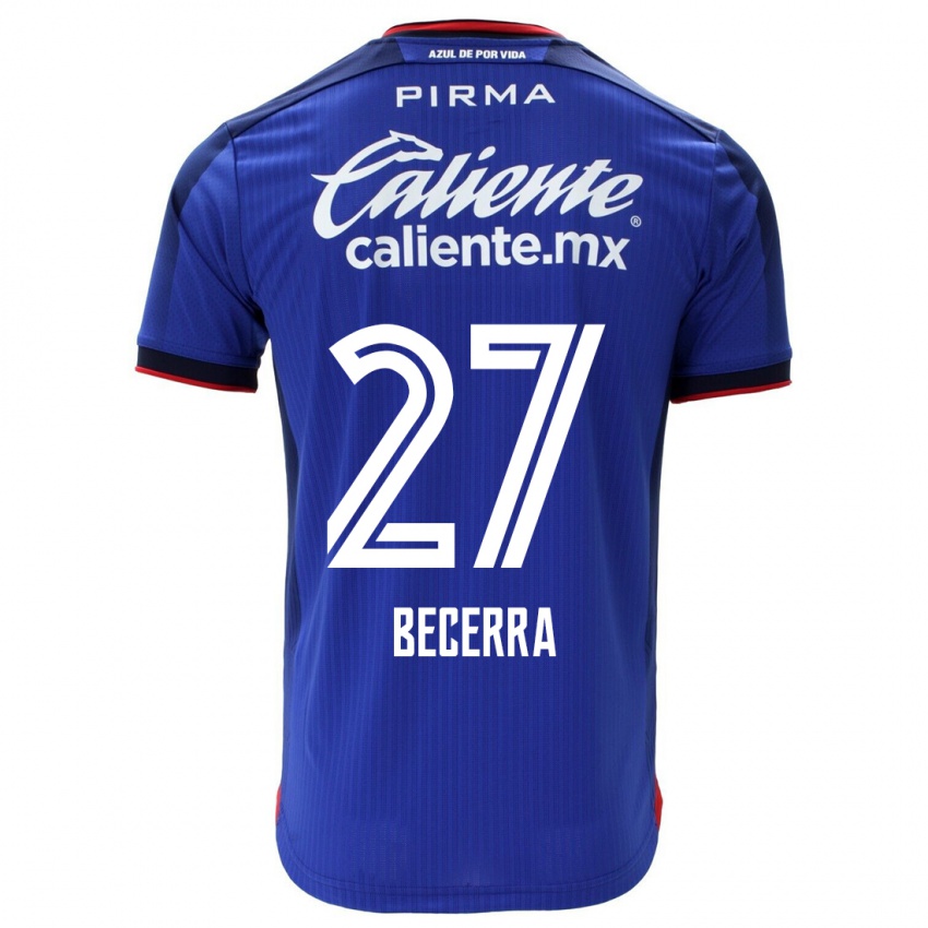 Niño Camiseta Ana Becerra #27 Azul 1ª Equipación 2023/24 La Camisa Perú