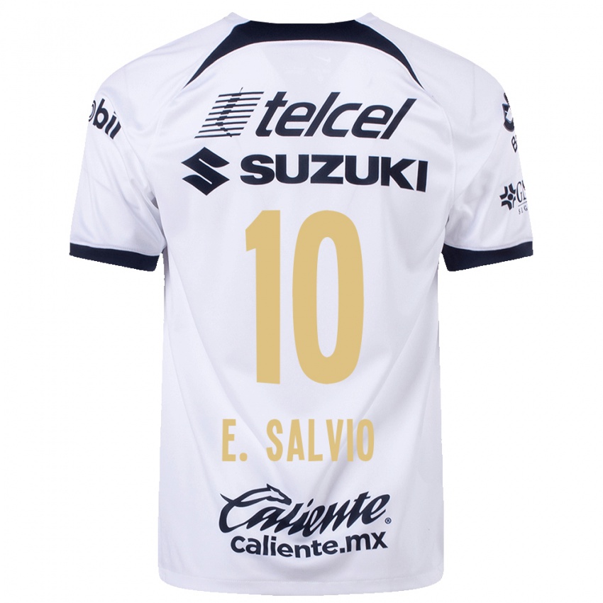 Niño Camiseta Eduardo Salvio #10 Blanco 1ª Equipación 2023/24 La Camisa Perú