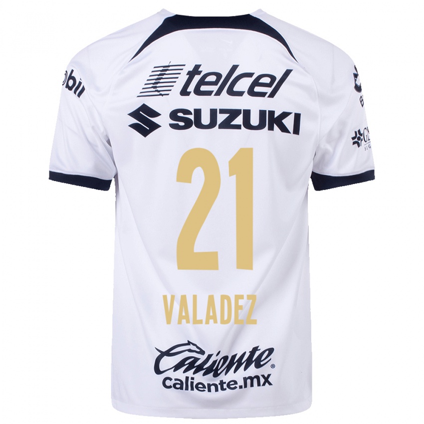 Niño Camiseta Natalia Macias Valadez #21 Blanco 1ª Equipación 2023/24 La Camisa Perú