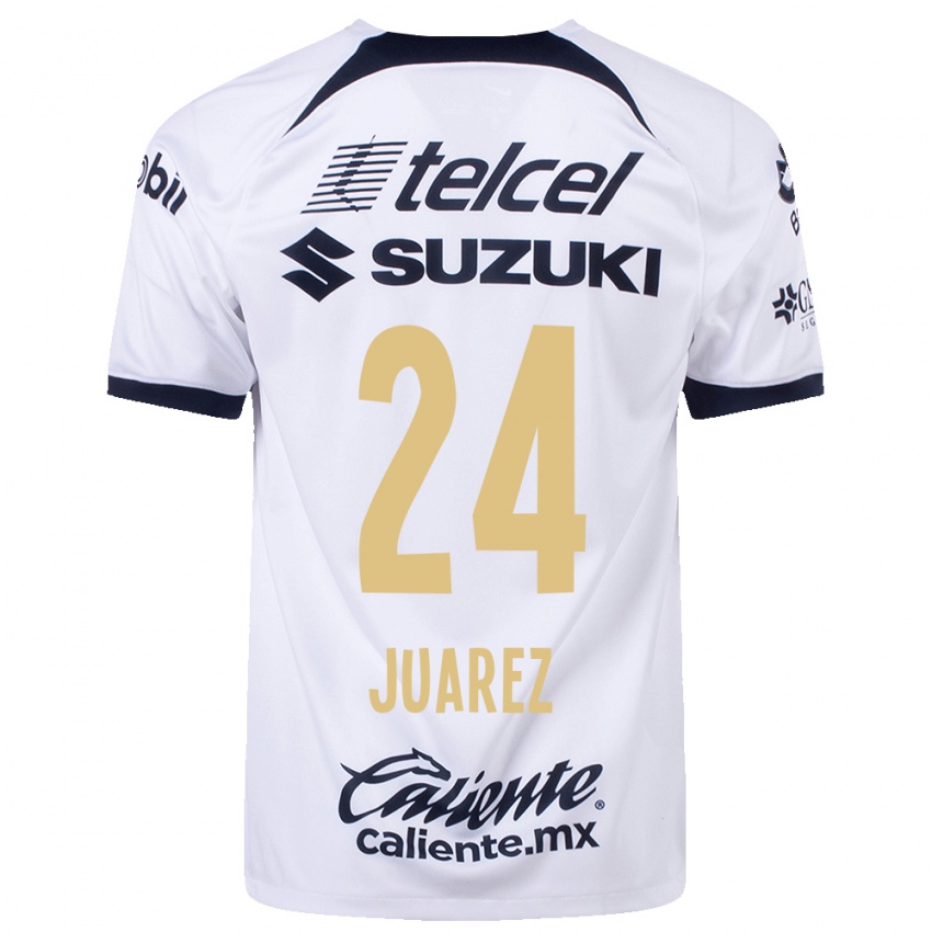 Niño Camiseta Gabriela Juarez #24 Blanco 1ª Equipación 2023/24 La Camisa Perú