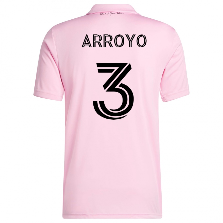 Niño Camiseta Dixon Arroyo #3 Rosa 1ª Equipación 2023/24 La Camisa Perú