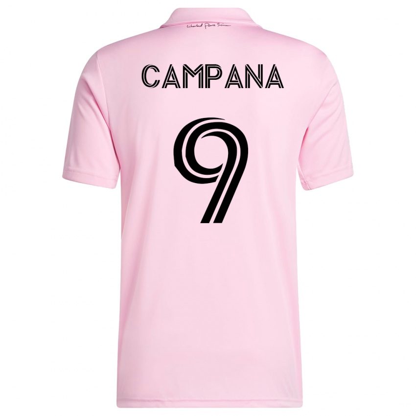 Niño Camiseta Leonardo Campana #9 Rosa 1ª Equipación 2023/24 La Camisa Perú