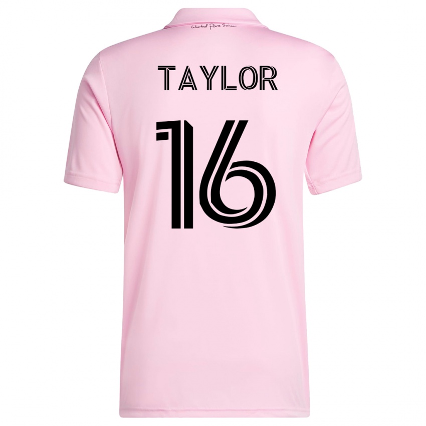 Niño Camiseta Robert Taylor #16 Rosa 1ª Equipación 2023/24 La Camisa Perú