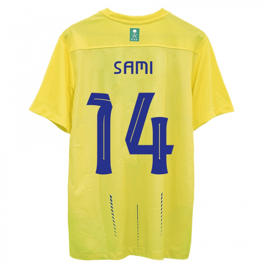 Niño Camiseta Sami Al-Najei #14 Amarillo 1ª Equipación 2023/24 La Camisa Perú