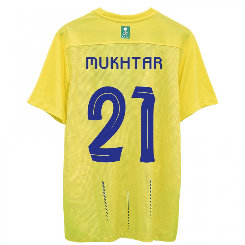 Niño Camiseta Mukhtar Ali #21 Amarillo 1ª Equipación 2023/24 La Camisa Perú
